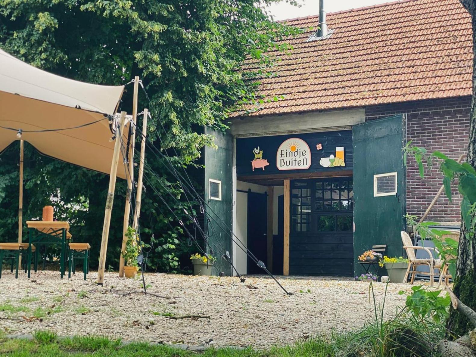 Bell Tent In Een Voedselbos Nederweert-Eind Εξωτερικό φωτογραφία